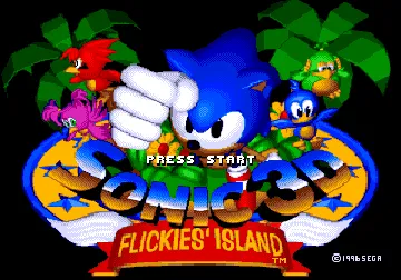 Sonic 3D Blast (USA) (Beta) screen shot title